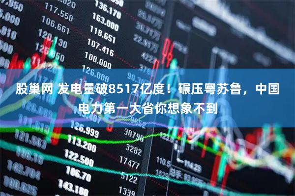 股巢网 发电量破8517亿度！碾压粤苏鲁，中国电力第一大省你想象不到