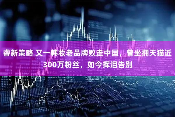 睿新策略 又一韩妆老品牌败走中国，曾坐拥天猫近300万粉丝，如今挥泪告别
